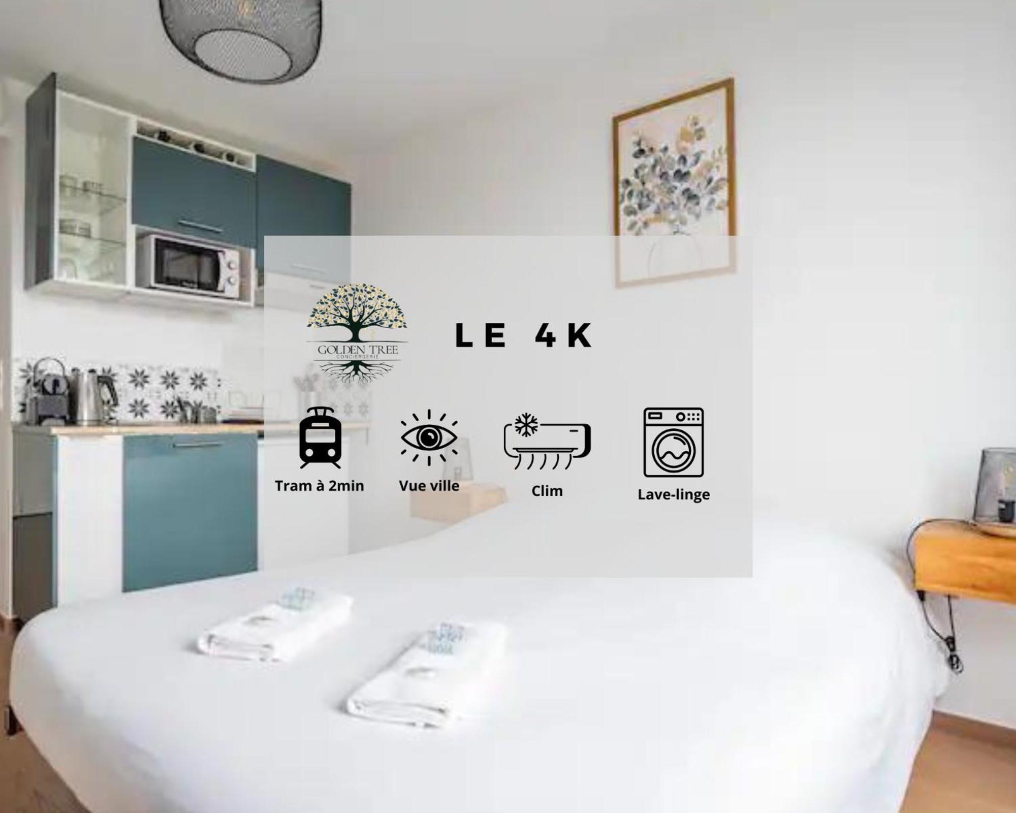Le 4k - Vue Degagee, Clim, Gare 10min A Pied *